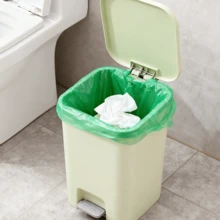 300PCS Bolsas de Basura en Rollo Multicolor / Bolsas de Desechos Espesadas y Resistentes para Cocina, Baño y Oficina / A Prueba de Fugas y Alta Temperatura / Gran Capacidad de Carga sin Olor - Verde - Ver 2