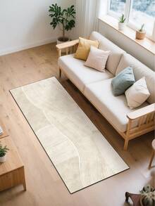 1 pieza Alfombra/Tapete de cocina absorbente de estilo minimalista y de moda con textura de líneas creativas, de aproximadamente 3 mm de grosor, lavable y adecuada para cocina, baño, entrada, lavandería, estudio, sala de estar, dormitorio, pasillo - Multicolor - Ver 10