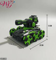 Auto "Tanque" control remoto - Verde - Ver 10