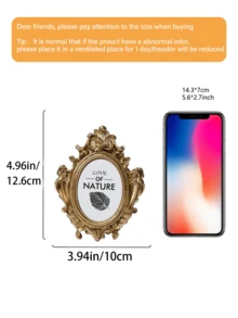 This Vintage Golden Luxurious Frame Is The Perfect Choice For Desktop/Wall Decor, Suitable For Bedroom And Living Room. Its Elegant European Hollow-Out Design Makes It An Ideal Gift For Dance Enthusiasts, As Well As A Perfect Choice For Home Decoration. - Multicolor - View 8