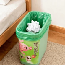 300PCS Bolsas de Basura en Rollo Multicolor / Bolsas de Desechos Espesadas y Resistentes para Cocina, Baño y Oficina / A Prueba de Fugas y Alta Temperatura / Gran Capacidad de Carga sin Olor - Verde - Ver 4