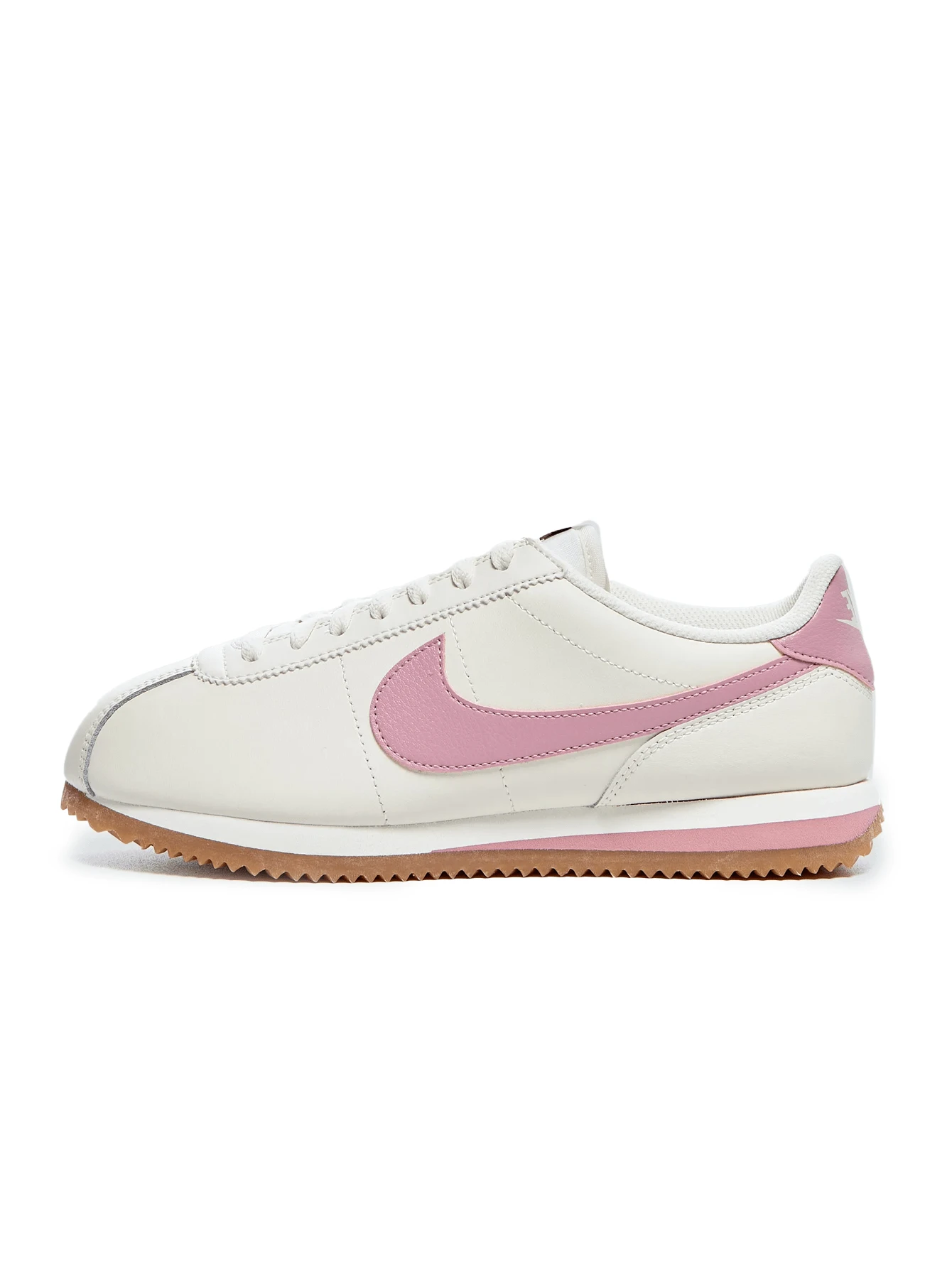 Nike 西 耐克 CORTEZ LTR - 米白色/粉紅色 - 查看 1