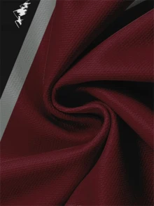 Áo thun nam hiện đại thường ngày - Thiết kế phối màu (Đen/Nâu hạt dẻ), Áo thun công sở thoáng khí hàng ngày, Áo thun cổ tròn có thể giặt bằng máy, Viền sọc, Vừa vặn thoải mái - Nhiều màu - Xem 4