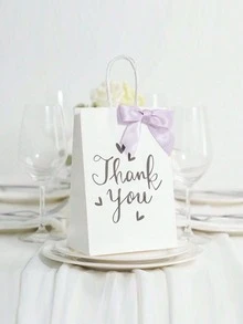 Nơ ruy băng satin màu oải hương 2" Nơ satin tự dính dùng để gói quà Nơ satin làm sẵn kèm băng dính hai mặt dùng để làm đồ thủ công, trang trí tiệc sinh nhật, tiệc cưới - Màu tím nhạt - Xem 2