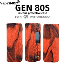 VapeSMOD 适用于Vaporesso GEN 80S的彩色电子烟保护套，硅胶材质，高端软壳纹理设计，防尘防震保护套 [不含设备] - 彩色 - 查看 8