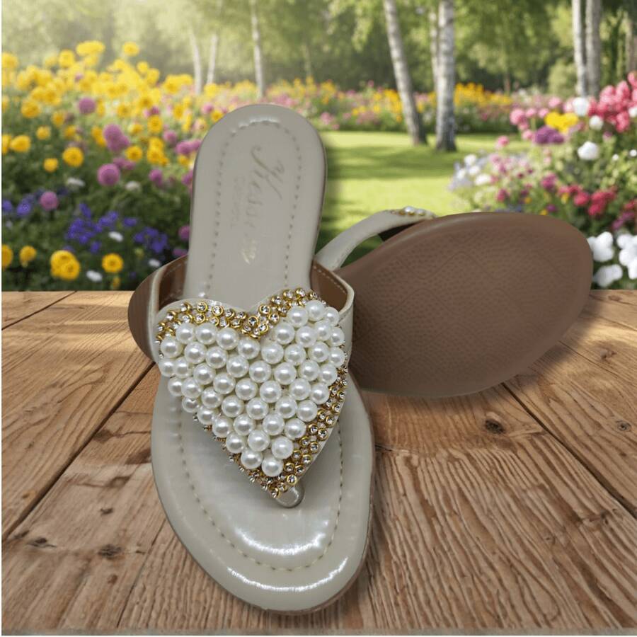 Kids Flat Sandals - 米色 - 查看 1