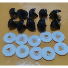10 pezzi Accessori fai-da-te per bambole di peluche, nasi triangolari di animali per orsacchiotti - Multicolore - Visualizzare 24