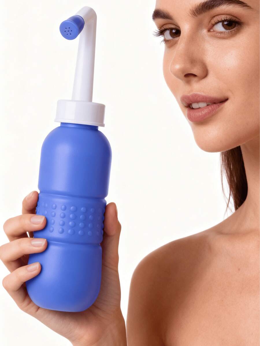 Peri Bottle 产后便携式旅行冲洗瓶防漏会阴冲洗喷雾瓶，便携式冲洗瓶，旅行个人卫生护理手动冲洗瓶（450ml）