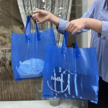 50个装高档礼品手提袋，女士购物袋，笑脸图案手提袋，以及派对和节日手提袋；可重复使用的家居收纳袋和超市、便利店购物必备品；旅行户外收纳袋，适合携带衣物、鞋子和其他物品；加厚礼品收纳袋；便携大容量手提包。适用于情人节、婚礼、购物、生日礼物袋、派对礼物袋。 - 彩色 - 查看 6