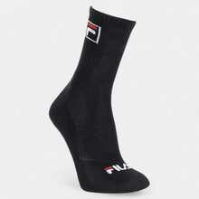Kit Of 3 Pairs Of Fila High-Top Logo Socks With Original Color - 黑色 - 查看 4