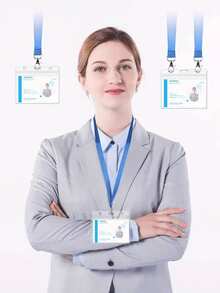 1pc/3pcs/5pcs/10pcs Waterproof Transparent Extra Thick Horizontal & Vertical Plastic Clear S PVC Sealable Waterproof Name Cards Protector Bus Bank Card Protector Card Badge Holders Lightweight Portable Card Card White-Collar Workers Holiday For Anniversary For Birthday Gift Accessories Gift Card Cover Card Holder Wallet Business Card Holder Credit Card Holder Teacher Lanyard With Id Holder Card Holder Women For Women For Men Card Wallet - 無色 - 查看 3