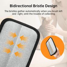 2 Pcs Static Pet Hair Removal Gloves, Reusable Electrostatic Pet Cat Dog Hair Remover Grooming Gloves Brush Tool For Couch, Furniture, Carpet, Car Seat - 2 Pack Black - View 3