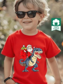 Young Boys T-Shirts - Red - View 1