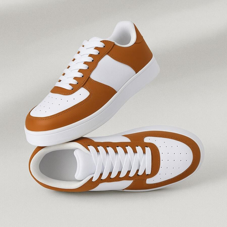 Women's/Men's Casual Premium Comfortable Everyday Lightweight Sneakers With Soft Sole -  | Take Advantage - Caramel Caramel - Xem 1
