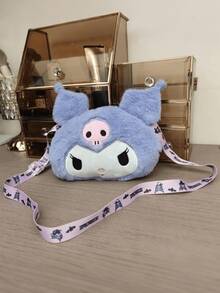 Sanrio Cartoon Kuromi Plush Single-Shoulder Bag, Japanese-Style Cute Girlish Handbag, Soft And Adorable Girl Crossbody Bag - Multicolor - View 10