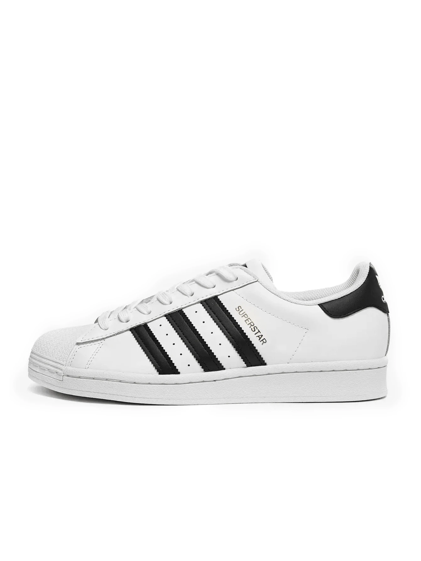 Adidas 女士休闲运动鞋 男女通用 日常穿着 轻便透气 缓震加厚鞋底 撞色Logo 舒适健身步行购物 黑色 EG4958 - 白色/黑色 - 查看 1