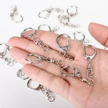 36pcs Alloy Swivel Lobster Clasp Keychain Set, Including 18pcs Metal Open Ring Keychain Hooks And 18pcs Metal Jump Rings, Suitable For DIY Jewelry, Craft Making, Holiday Gifts, Anniversary, Pet Collar, Bag Accessories (4 Colors)