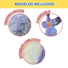 1 pieza bonete juvenil de monstruo con cuernos, diseño premium, cálido y cómodo, ideal para invierno, outfits urbanos y uso diario, talla +13 años - Monstruo Rosa - Ver 2