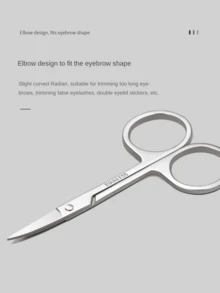 Stainless Steel Slanted Eyebrow Tweezers, Scissors, Trimmer Set For Eyebrow Shaping,Giveaways,Travel,Cheap Stuff,Travel Essential - Multicolor - View 6