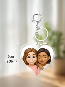 1 Móc khóa acrylic hình nhân vật hoạt hình tùy chỉnh, móc khóa ảnh cá nhân hóa, móc khóa ảnh hai mặt thủ công, mặt dây chuyền nhựa treo tường thời trang, ảnh có thể tùy chỉnh, thích hợp cho các cặp đôi, bạn bè, thú cưng, làm quà tặng kỷ niệm. - Nhiều màu - Xem 14