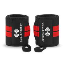 GOGI SPORTS Knee Pads + Wristbands Bandages Kit For Sports Training Support Protection - Red - View 5