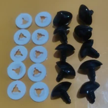 10 pezzi Accessori fai-da-te per bambole di peluche, nasi triangolari di animali per orsacchiotti - Multicolore - Visualizzare 18
