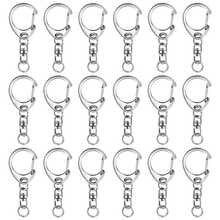 36pcs Alloy Swivel Lobster Clasp Keychain Set, Including 18pcs Metal Open Ring Keychain Hooks And 18pcs Metal Jump Rings, Suitable For DIY Jewelry, Craft Making, Holiday Gifts, Anniversary, Pet Collar, Bag Accessories (4 Colors)