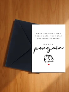 A Set Of Penguin Valentine's Day Cards, Suitable For Boyfriend, Girlfriend, Husband, Wife, Romantic Anniversary Cards, 'You Are My Penguin,' Lifelong Partner - Style 1 - View 12