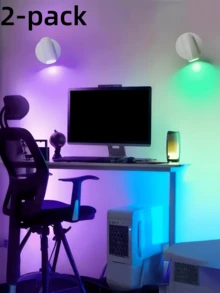 Rechargeable LED Wall Light - Indoor Decorative Lamp - Magnetic Attachment, Equipped With 2000mAh 16850 Battery, USB Charging Touch 3-Color Bedside Lamp, 3 Brightness Levels Room Eye-Caring Light, 320° Rotation 90° Up/Down Angle Adjustable Creative Style, Vanity/Wall-Mounted/Portable Nightlight - Ideal For Bedroom, Bedside, Plants, Makeup Mirror, Living Room, Camping, Staircase Lighting - Touch 3 Colors - View 28