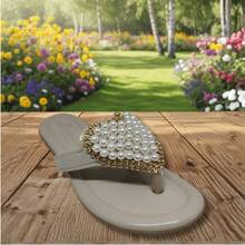 Kids Flat Sandals - 米色 - 查看 3