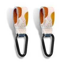 INS Nordic Home Durable Multifunctional Baby Stroller Hook, Premium Leather, Universal Stroller Clip Accessory, Mom Diaper Bag, Shopping Cart, Wallet, Backpack Hanger