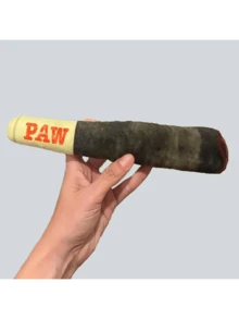 1pc Pet Realistic Plush Cigar Doll, Makes Sound, Pet Chew Doll For Teeth Cleaning, Suitable For Medium & Small Dogs, Perfect Gift For Pets - Multicolor - View 6