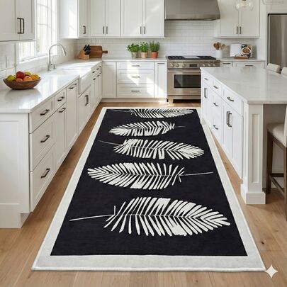 Tillverkad i Turkiet - Tvättbar löpmatta – Halkfri rullmatta – 80x120 cm, 80x150, 80x200, 80x300, 100x200, 100x160, 100x300, 120x180, 140x190 cm – Tillskuren hallmatta