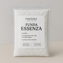 Par de Fundas Essenza Tacto Algodón – Hipoalergénicas, Suaves y de Alta Durabilidad - Blanco - Ver 1