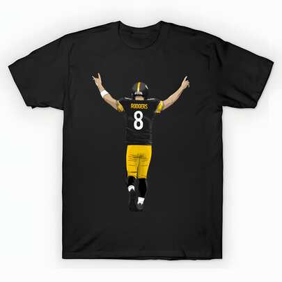 aaron rodgers pittsburgh steelers T-Shirt unisex de la de algodón puro de alta densidad de 220 g. C-AmiS-eta activa para mujer de - AL-Godón C-AmiS-eta 1170 % aL-Godón que se A-DAPTA a tu día Apto para todo tipo de perS-onas, ya sean mujeres o hombres Tejido duradero de alta C-Alidad apto para todas las estaciones, suave al tacto pero diseñado para durar Tops transpirables Conjuntos de otoño para mujer Conjuntos de vaC-Aciones para mujer Disfraz de Halloween para mujer