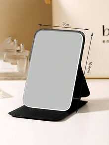 Faltbarer Make-up Spiegel, tragbarer Handspiegeln, minimalistischer Schminkspiegel, geeignet für Wohnheim und Schreibtisch, faltbar, Make-up, erschwinglich, Raumdekoration, Schminktisch, Reise, Schlafzimmer, Make-up Accessoires, Spiegel, Schminkspiegel, Mini-Spiegel, tragbarer Spiegel, kleiner Spiegel, Handspiegeln - Verschiedenfarbig - Übersicht 5