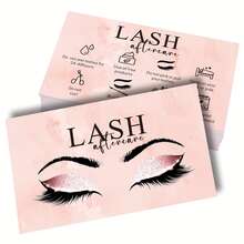 50 Packs Lash Aftercare Card Lash Extension Aftercare Instructions Cards 3.5 X 2 Inch Lash Lift And Tint Aftercare Card For Lash Tech Essentials Lash Tech Supplies Lash Aftercare Kit Lash Care Kit