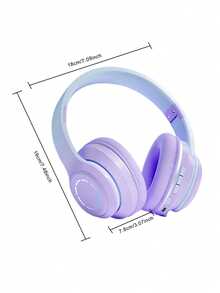 Tai nghe chơi game không dây với đèn LED đổi màu. - Màu tím  Violet - Xem 10
