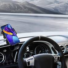1pc Dashboard Car Phone Holder, Clip-On 360 Degree Rotating Car Phone Mount Bracket - A - View 2