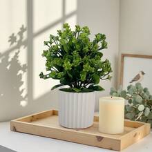 人造植物盆栽家居装饰、点缀景观、情人节、礼物 - 綠色 - 查看 14