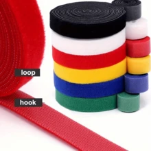 6 Rolls 100cm Reusable Nylon Hook And Loop Fastener Tape, For Cable Management And Organization - Multicolor - View 7