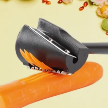 1/2pcs Stainless Steel Creative Spiral Funnel Fruit & Vegetable Cutter, Shredder, Flower Roller, Cucumber & Carrot Carving Tool