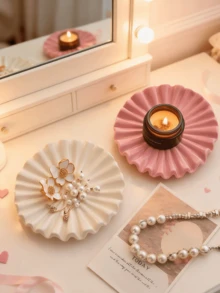 1pc Hand-Shaped Home Desktop Decoration Ornaments Jewelry Decoration Plate Key Ring Plate Give Hands Sculpture Resin Crafts Decoration, Best Gift, Winter, Decorations, Home, Wedding Decoration, Home Decoration, Jewelry Collection Box, Party Decoration Valentine's Day Birthday - Multicolor - View 6