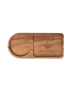個性化茶點盤、客製化咖啡點心盤、客製化木製杯墊、雕刻木盤、茶與咖啡愛好者禮物、木製托盤、水瓶、秋季居家裝飾、適合家庭、女性個性化禮物、喬遷禮物、萬聖節裝飾 - 彩色 - 查看 12
