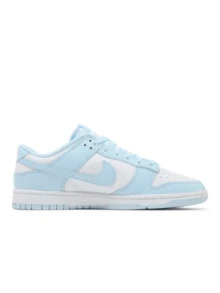 Nike Giày thể thao Dunk Low màu xanh lam đục lỗ, đế giữa có đệm, bền bỉ, thích hợp mặc thường ngày và hoạt động DV0833-104 - Xanh nhạt/trắng - Xem 3