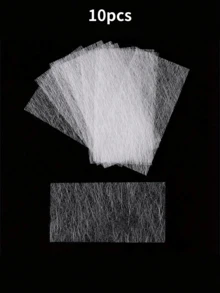 20/10Pcs Fiberglass Silk Wrap Nail Repair+Tweezers, Strong Protection & Extension Sticker For Nail Art At Home Or Salon - Multicolor - View 9