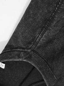 Camiseta Vintage Oversized de Tatsumaki de One Punch Man – Arte de Héroe Psíquico en Algodón Pesado Lavado, Coleccionista de Anime de Doble Cara, Ropa de Calle para Hombres - Negro - Ver 5