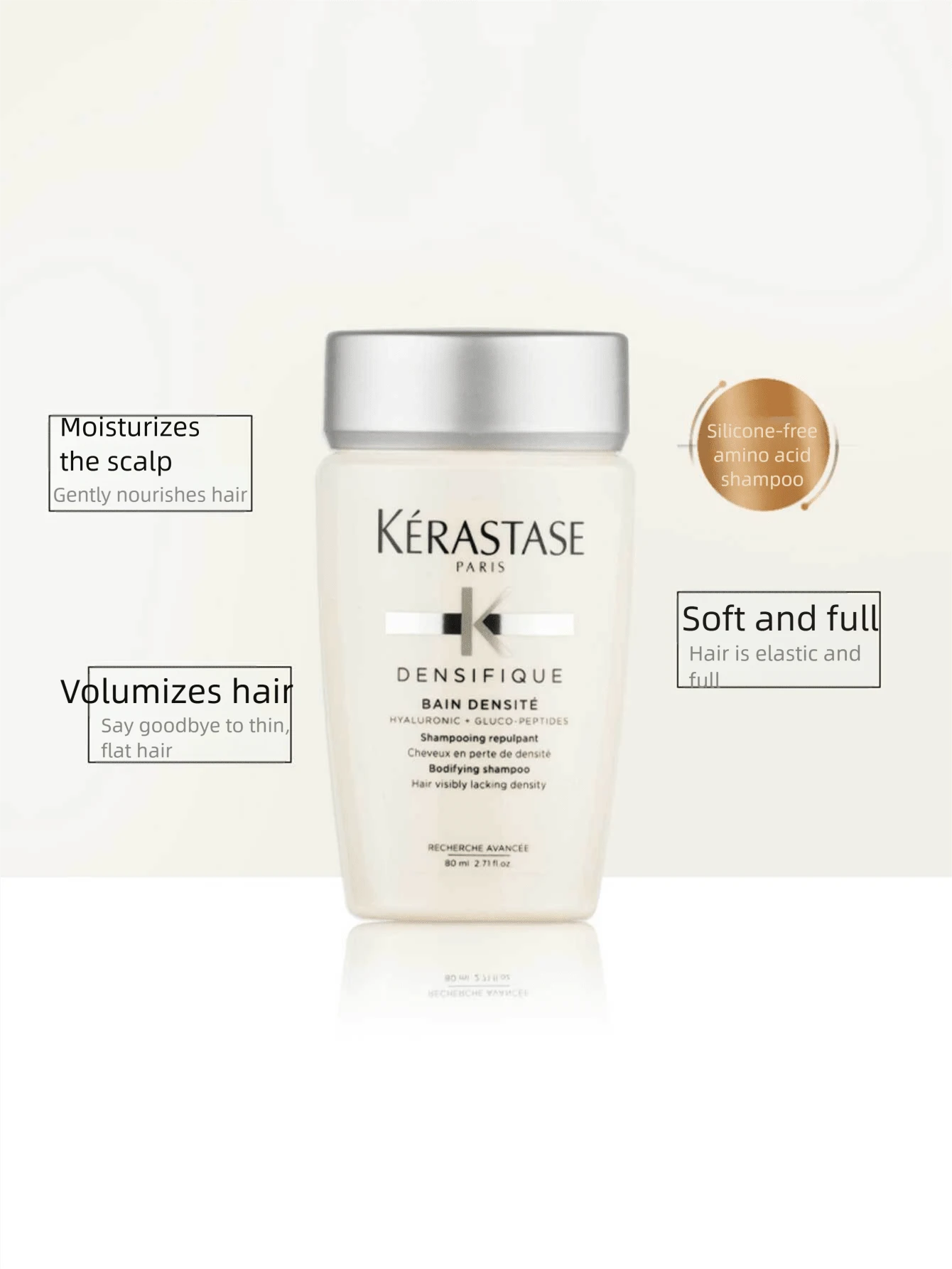Kérastase Dầu gội làm sạch dịu nhẹ KERASTASE 80ml - Dầu gội phục hồi và làm phồng tóc 80ml - Xem 1