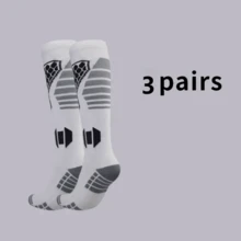 3 pares de calcetines de esquí unisex cálidos, adecuados para calcetines de compresión para pantorrilla de hombre, calcetines de esquí, calcetines de invierno hasta la rodilla, calcetines de compresión hasta la rodilla, calcetines para pantorrilla, que proporcionan un soporte óptimo para esquiar, correr, viajar, deportes y senderismo - Multicolor - Ver 6