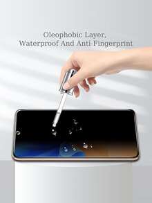 2 piezas Protector de pantalla de vidrio templado con privacidad compatible con Samsung A06/A02/A03/A04/A12/A20/A22/A23/A30/A32/A70/A72/A73/M10 y talla grande modelos, protege tu privacidad, esencial para la protección de la pantalla, aplicable para uso diario, oficina y hogar. Protector de pantalla de teléfono con privacidad, resistente al agua, a los golpes, a los arañazos y a las caídas. - Negro - Ver 3